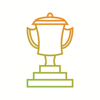Beautiful Trophy vector line icon