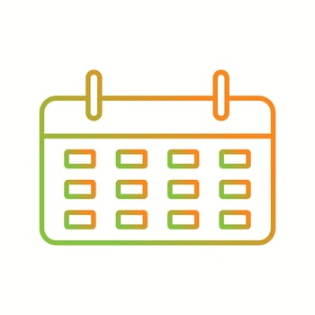 Beautiful Calendar vector line icon