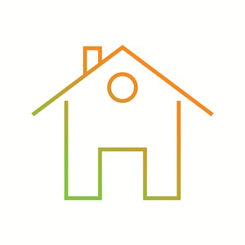 Beautiful Home vector line icon