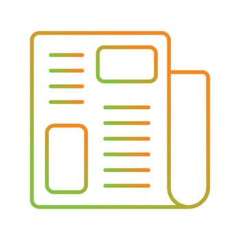 Beautiful Report vector line icon