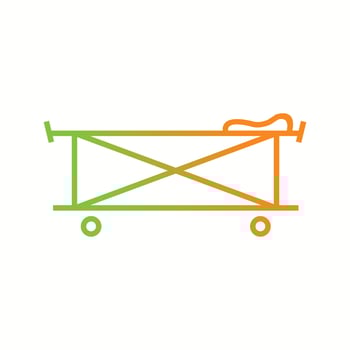 Beautiful stretcher vector line icon