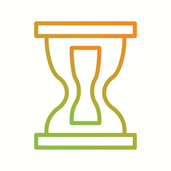 Beautiful Hourglass vector line icon