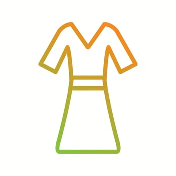 Beautiful Cloth vector line icon