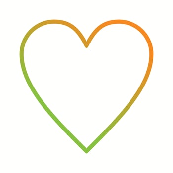 Beautiful Heart vector line icon