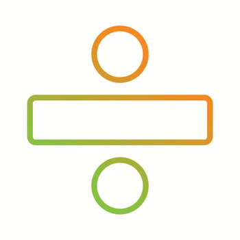 Beautiful Division vector line icon