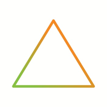 Beautiful Triangle vector line icon