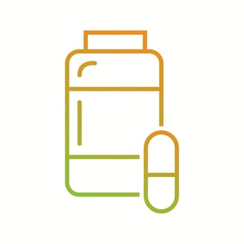 Beautiful medicines vector line icon