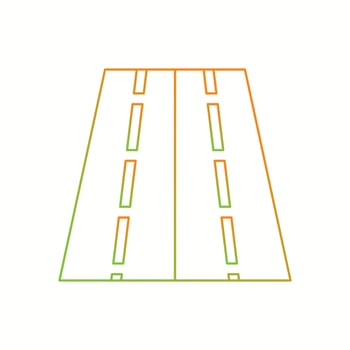 Beautiful Road vector line icon