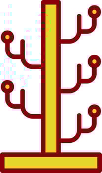 Coat Stand Vector Icon Design