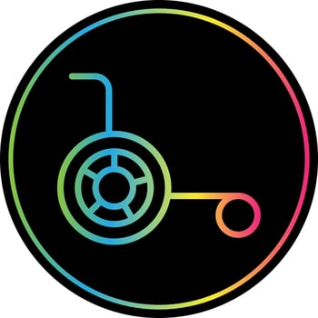 Wheelchair Vector Icon Design