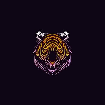Angry Tiger Logo Design Template vector