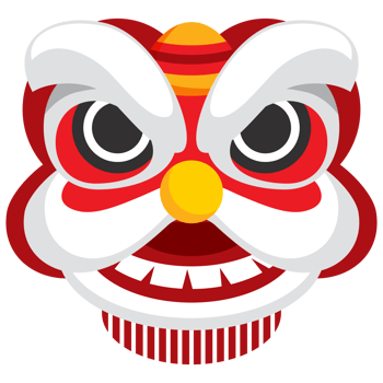 head lion dance for chinese new year decoration traditional icon symbols png