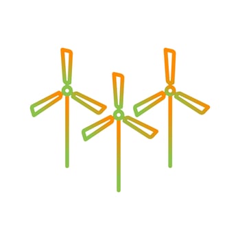 Multiple Windmills Vector Icon