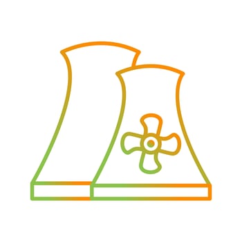 Nuclear Plant Vector Icon