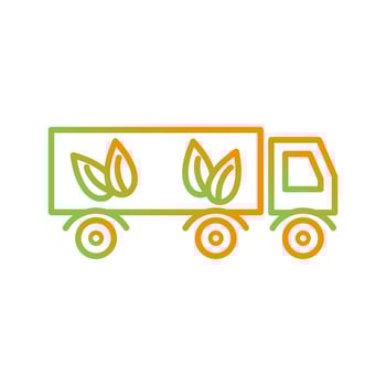 Eco friendly Truck Vector Icon