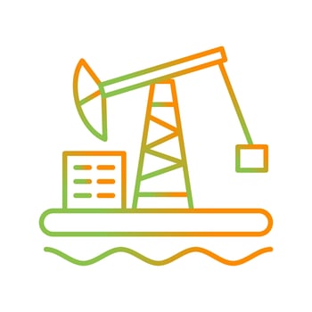 Oil Platform Vector Icon