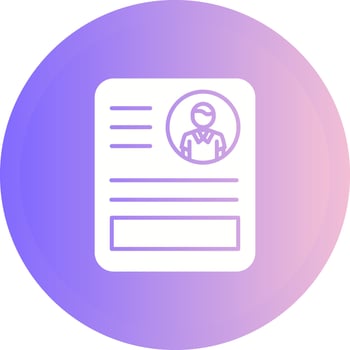 CV Glyph Round Circle Icon vector