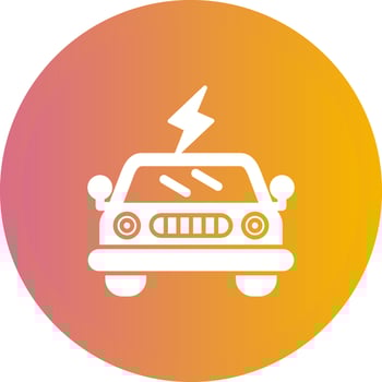 Electric Car Vector Icon