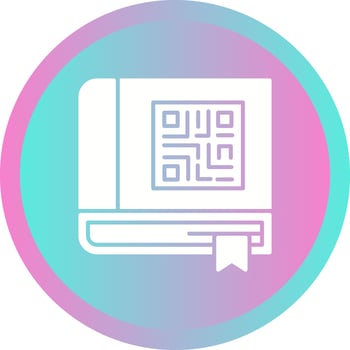 QR Book Vector Icon