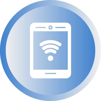 Phone With Signal Vector Icon