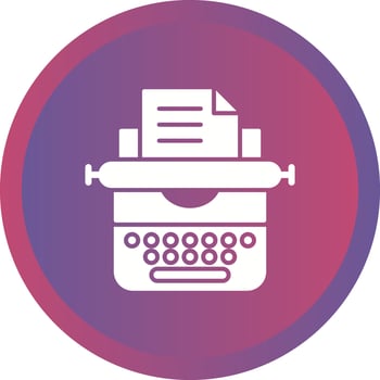 Typewriter Vector Icon