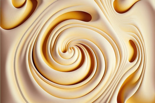 Abstract pattern background of swirling paint cream beige color. vector