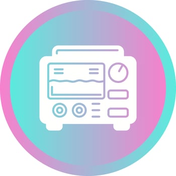 Oscilloscope Vector Icon