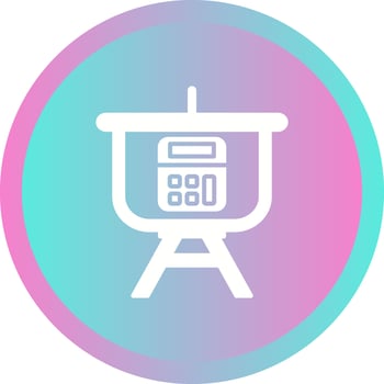 Calculation Presentation Vector Icon