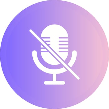 Microphone Mute Vector Icon