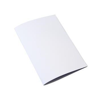 White book cover for mockup design png