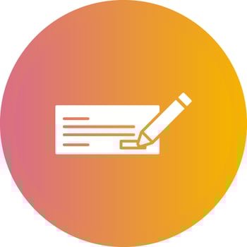 Write Cheque Vector Icon