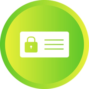 Protected Card Vector Icon