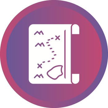 Pirate Map Vector Icon