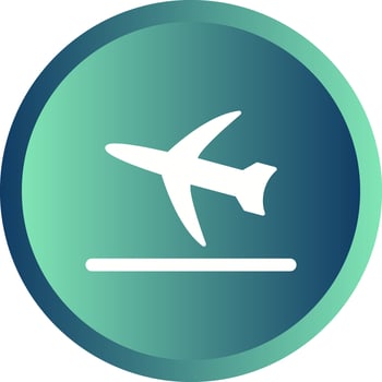 Flight Takeoff Vector Icon
