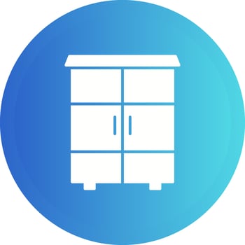 Shelves Cabinet Vector Icon