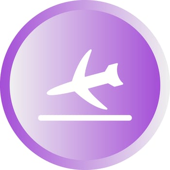 Flight Landing Vector Icon