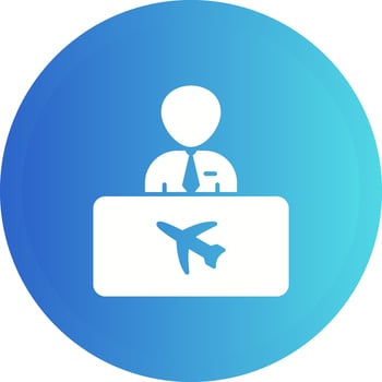 Flight Information Vector Icon