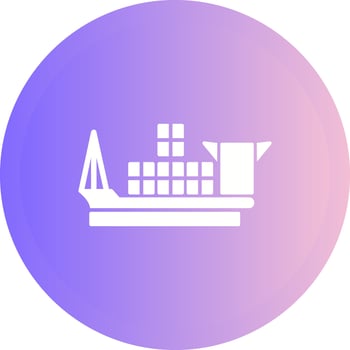 Cargo Ship Vector Icon