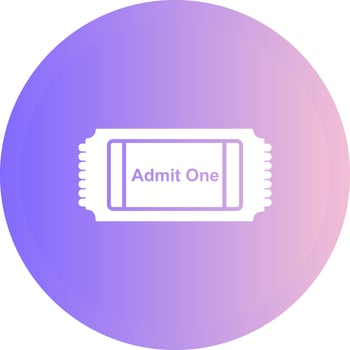 Movie Ticket Vector Icon