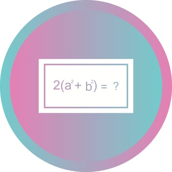 Beautiful Solving Formula Glyph Vector Icon