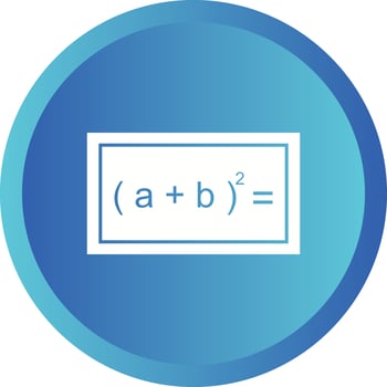 Beautiful Formula Glyph Vector Icon