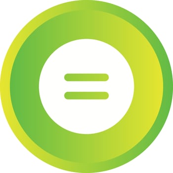 Beautiful Equal to Symbol Glyph Vector Icon