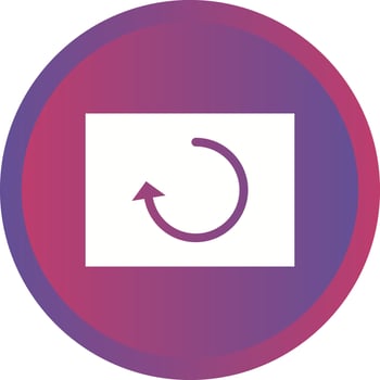Beautiful Reload Glyph Vector Icon
