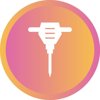 Beautiful Drill Glyph Vector Icon