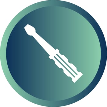 Beautiful Screwdriver Glyph Vector Icon