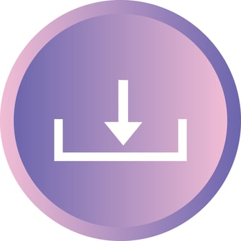 Beautiful Download Glyph Vector Icon