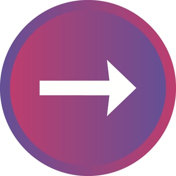 Beautiful Right Arrow Glyph Vector Icon