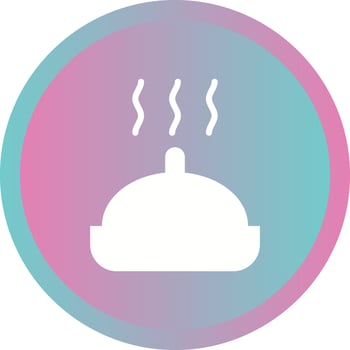 Beautiful Hot Food Glyph Vector Icon