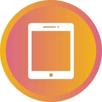 Beautiful Tablet Glyph Vector Icon