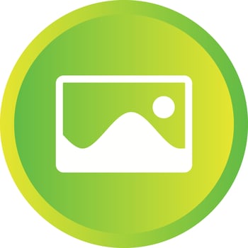 Beautiful Gallery Glyph Vector Icon